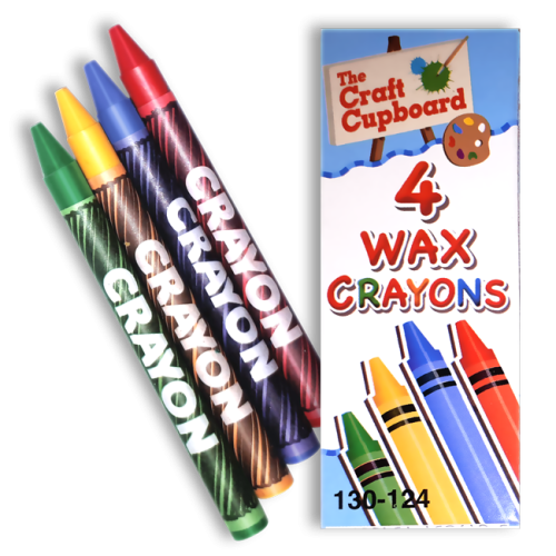 4 crayons gras de couleur