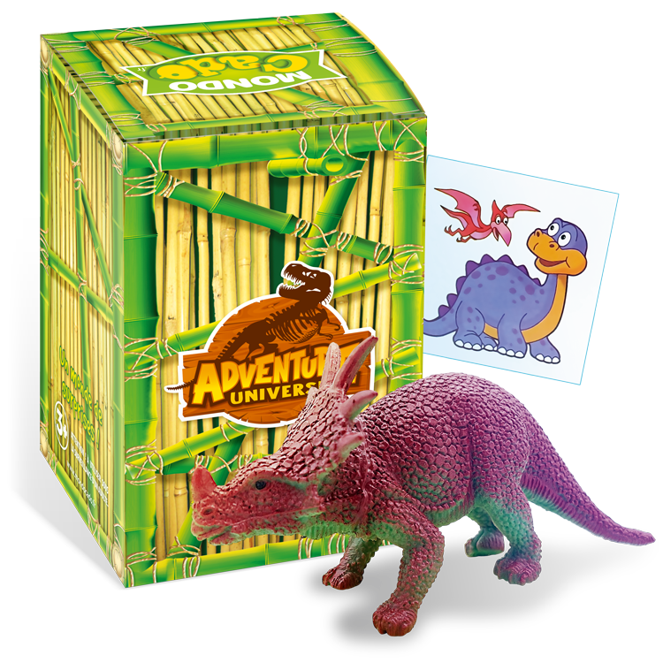 Pochette surprise design thème dino, pour les fans de dinosaures