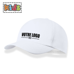 Casquette enfant personnalisable en matière recyclée Couleur casquette : Blanc