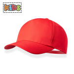 Casquette enfant personnalisable en matière recyclée Couleur casquette : Rouge