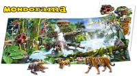 Panorama + stickers animaux