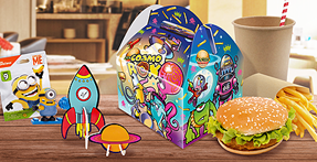 Lunch boxes + jouets menu enfant