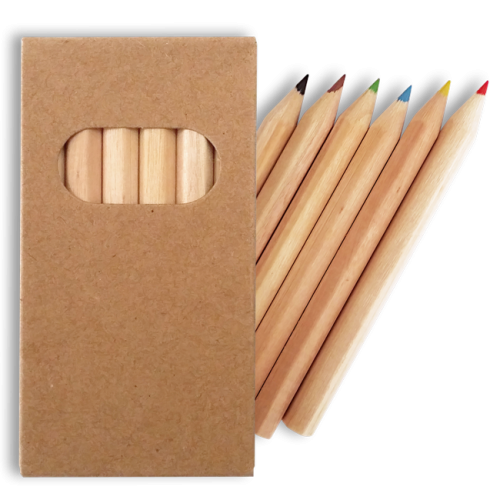 6 crayons de couleur pas cher
