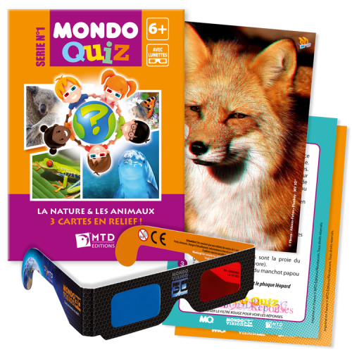 Cartes Mondo Quiz + lunettes 3D
